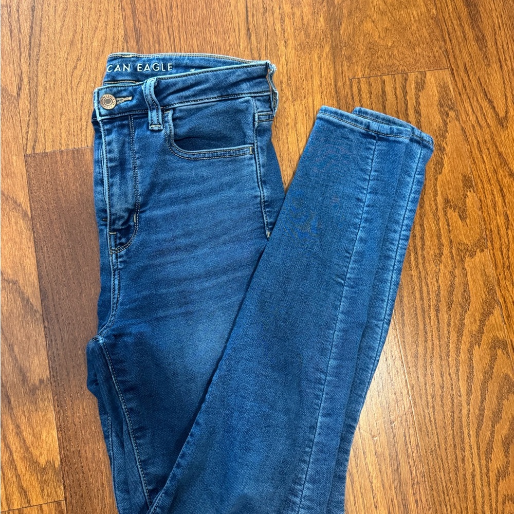 American Eagle Outfitters Women's Dark Blue Jeggings